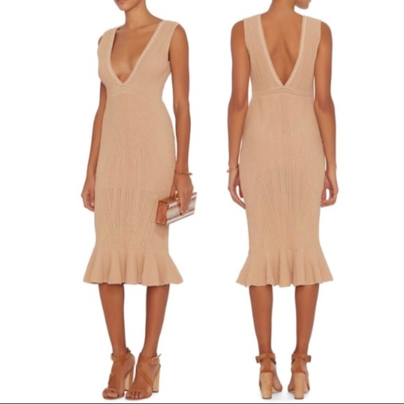 Ronny Kobo Collection Dresses & Skirts - Ronny Kobo Exclusive Sienna Pointelle V Neck Dress
